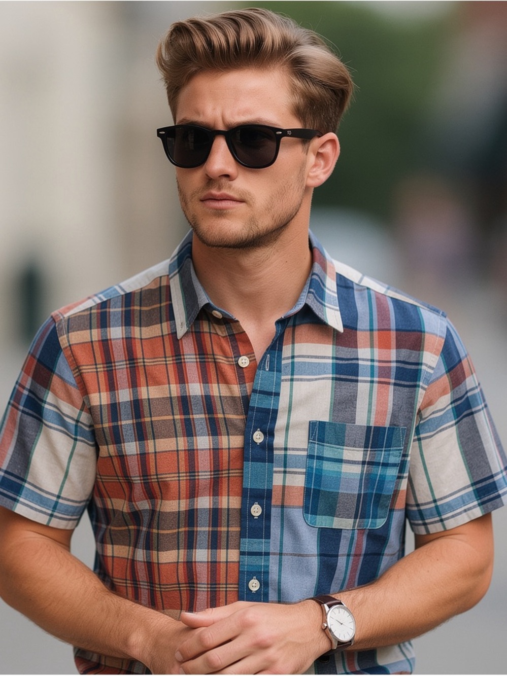 Brooks Brothers short-sleeved, regent fit shirt